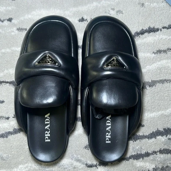Prada | Shoes | Prada Puffy Slides | Poshmark